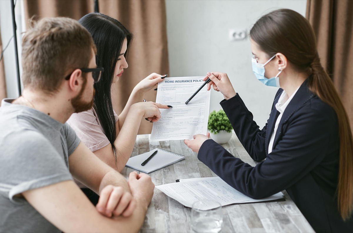 Advisor reviewing financial plan